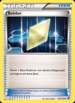 Beleber card in German