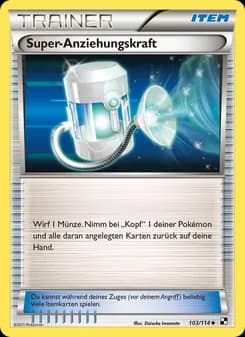 Super-Anziehungskraft card in German