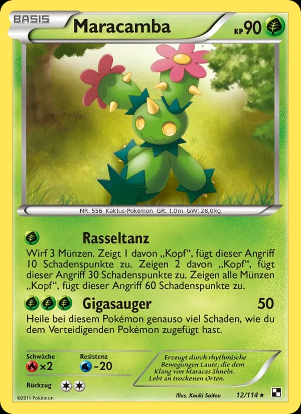 Maracamba card in German