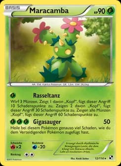 Maracamba card in German