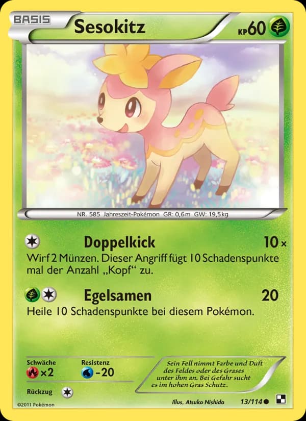 Sesokitz card in German