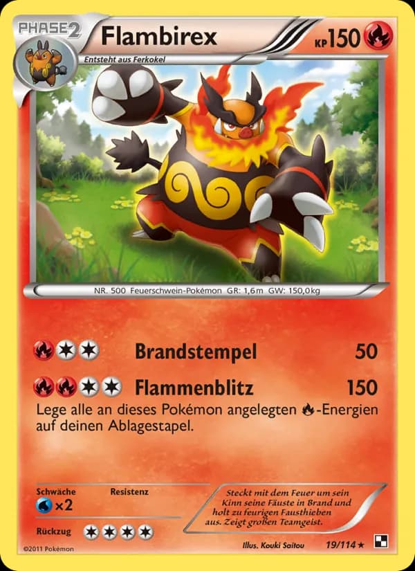Flambirex card in German