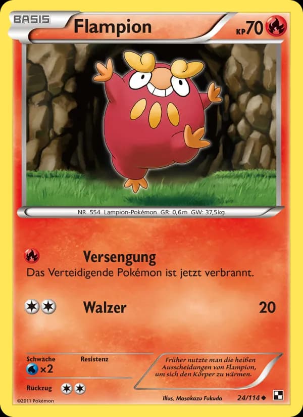 Flampion card in German