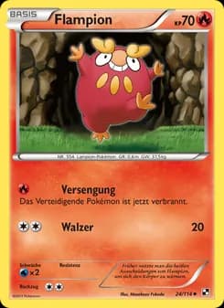 Flampion card in German