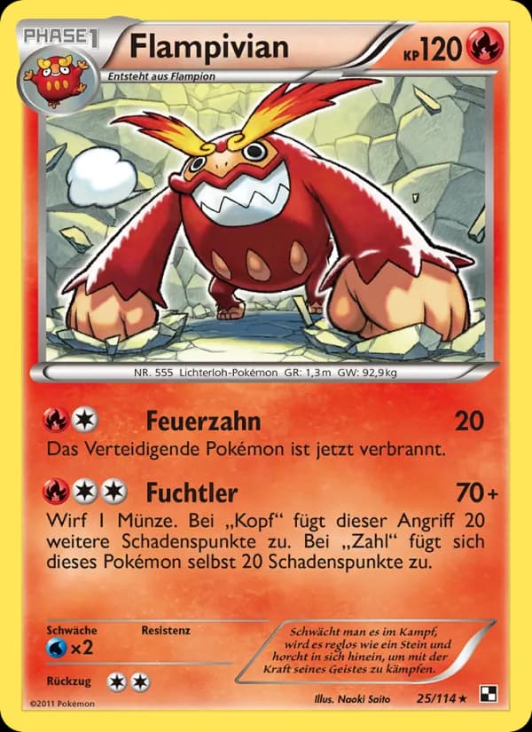 Flampivian card in German