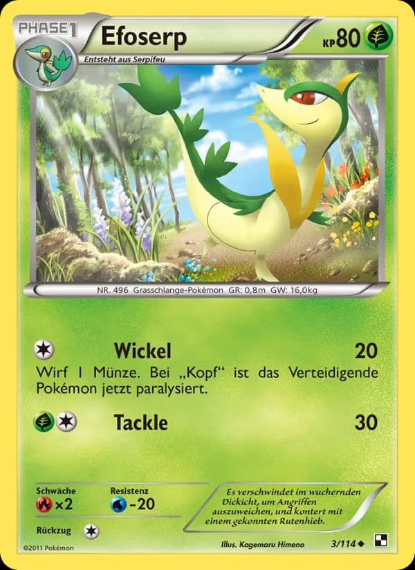 Efoserp card in German