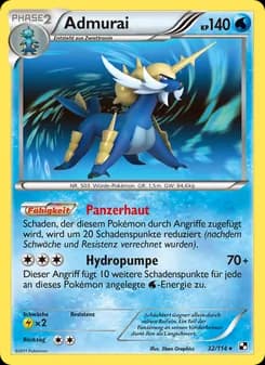 Admurai card in German