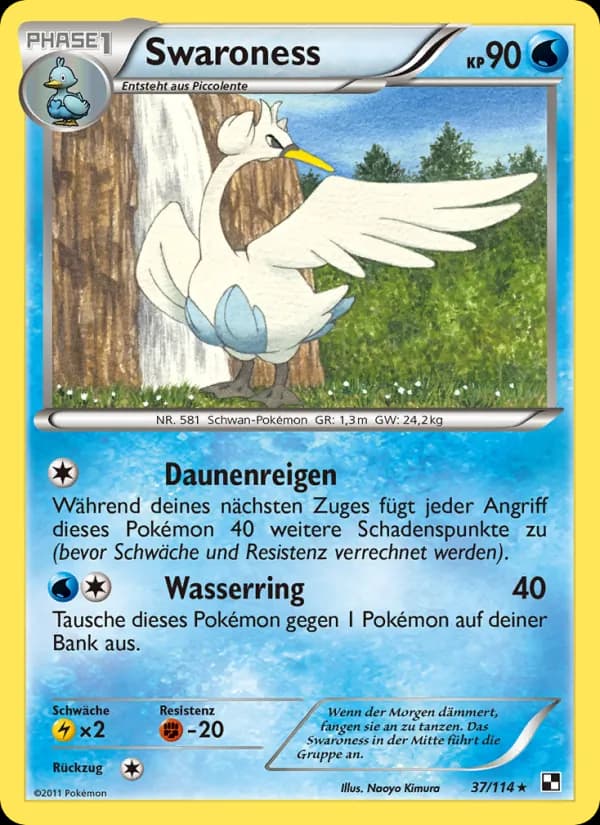 Swaroness card in German