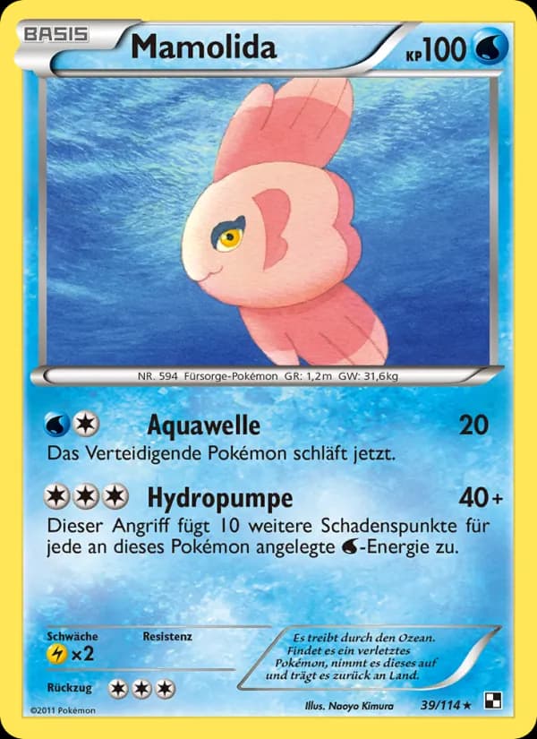 Mamolida card in German