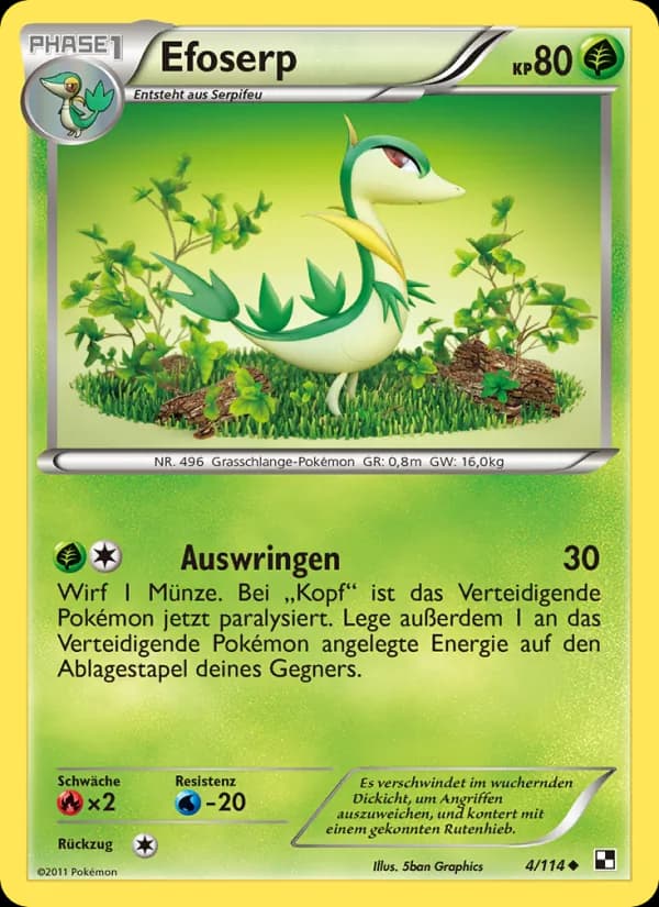 Efoserp card in German