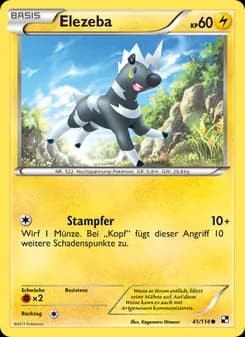 Elezeba card in German