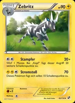 Zebritz card in German