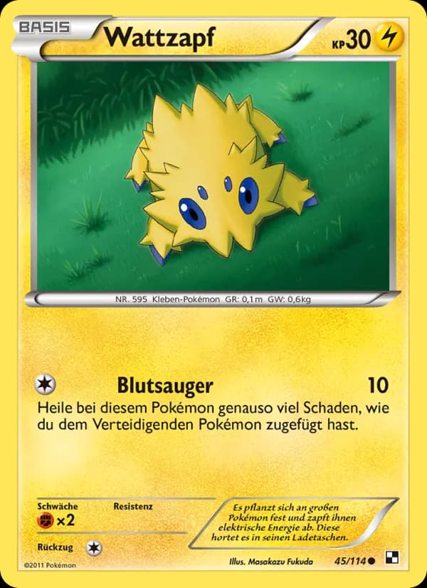 Wattzapf card in German