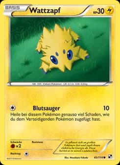 Wattzapf card in German