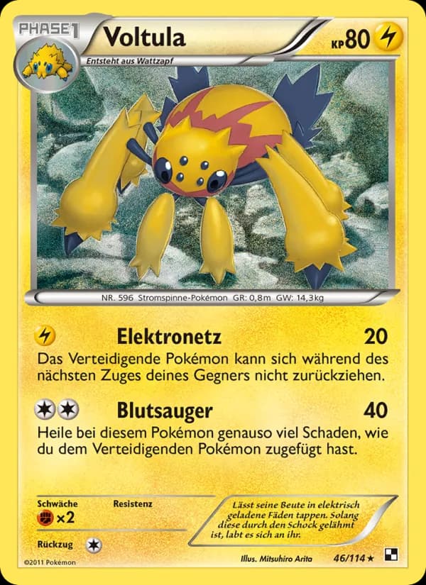 Voltula card in German