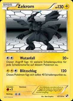 Zekrom card in German