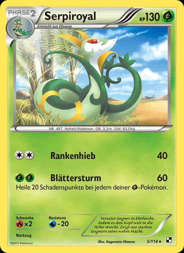 Serpiroyal card in German