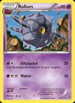 Rollum card in German