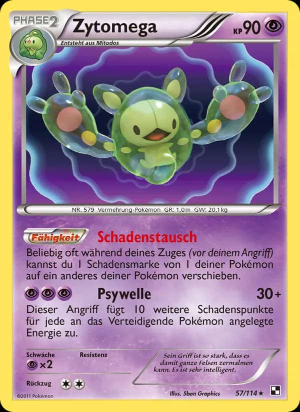 Zytomega card in German