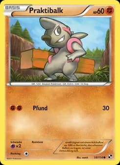 Praktibalk card in German