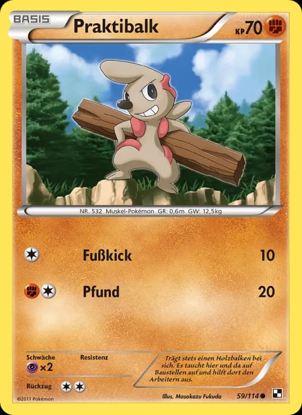Praktibalk card in German