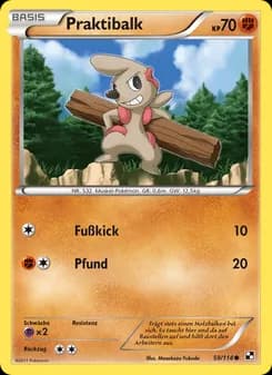 Praktibalk card in German