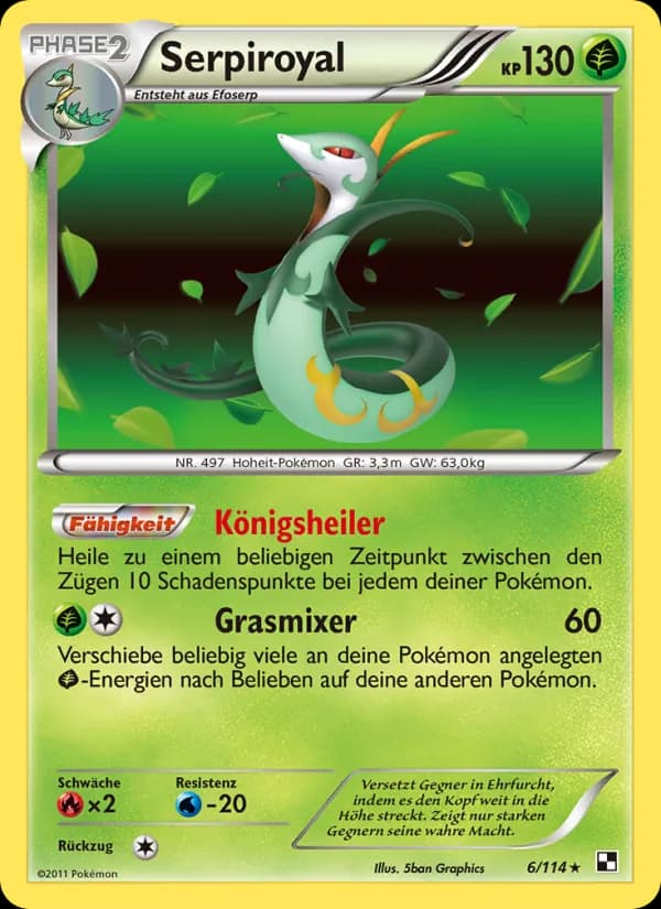 Serpiroyal card in German
