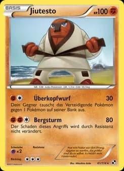 Jiutesto card in German