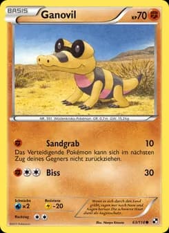 Ganovil card in German