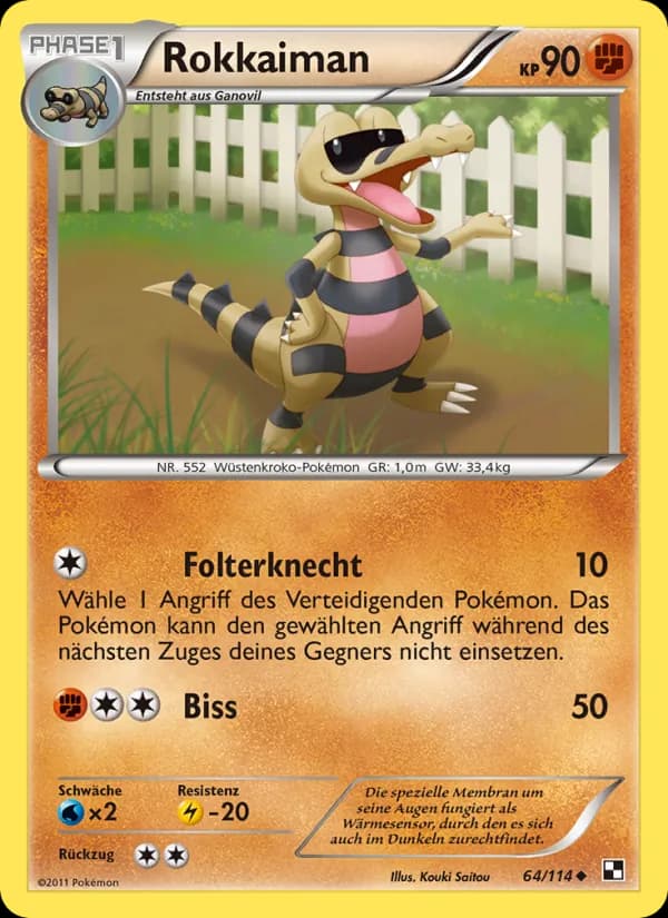 Rokkaiman card in German