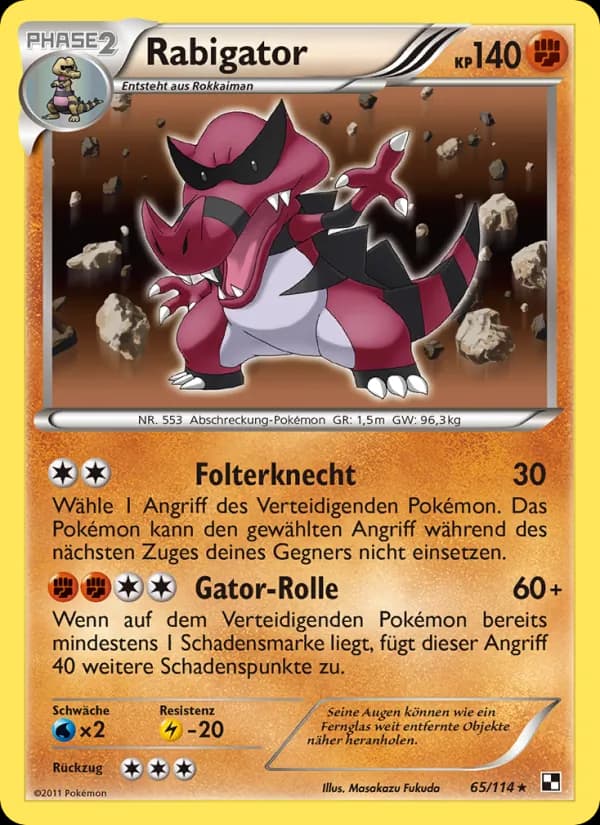 Rabigator card in German