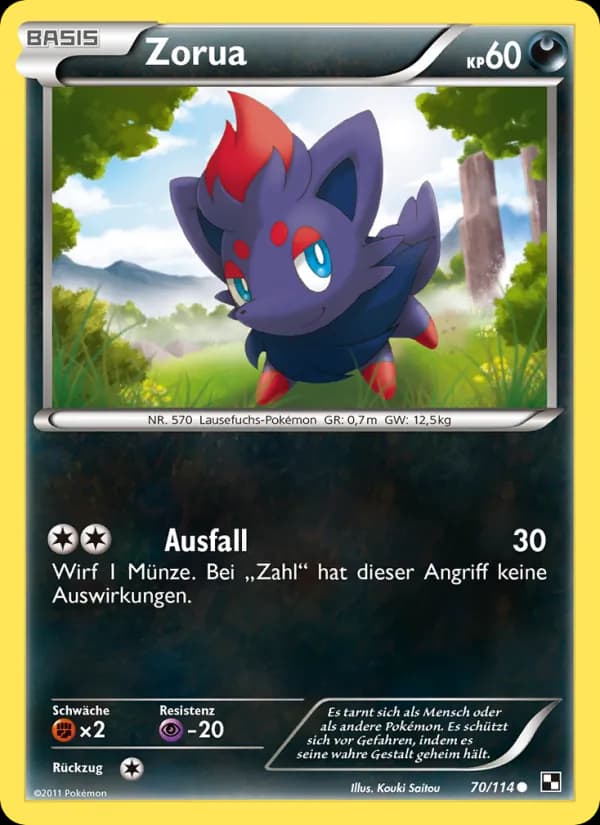 Zorua card in German