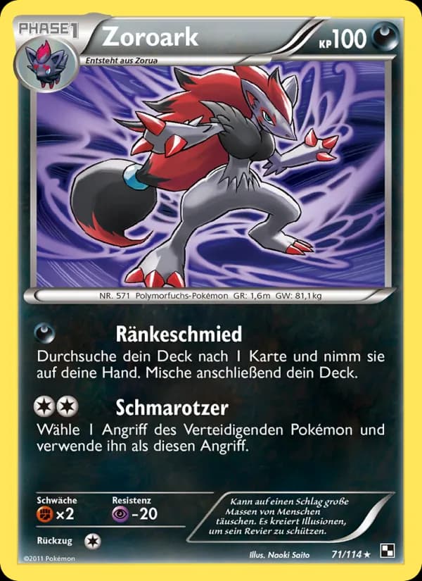 Zoroark card in German