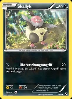 Skallyk card in German