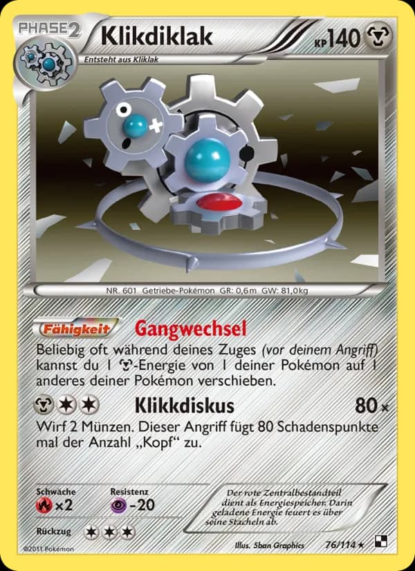 Klikdiklak card in German