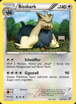 Bissbark card in German