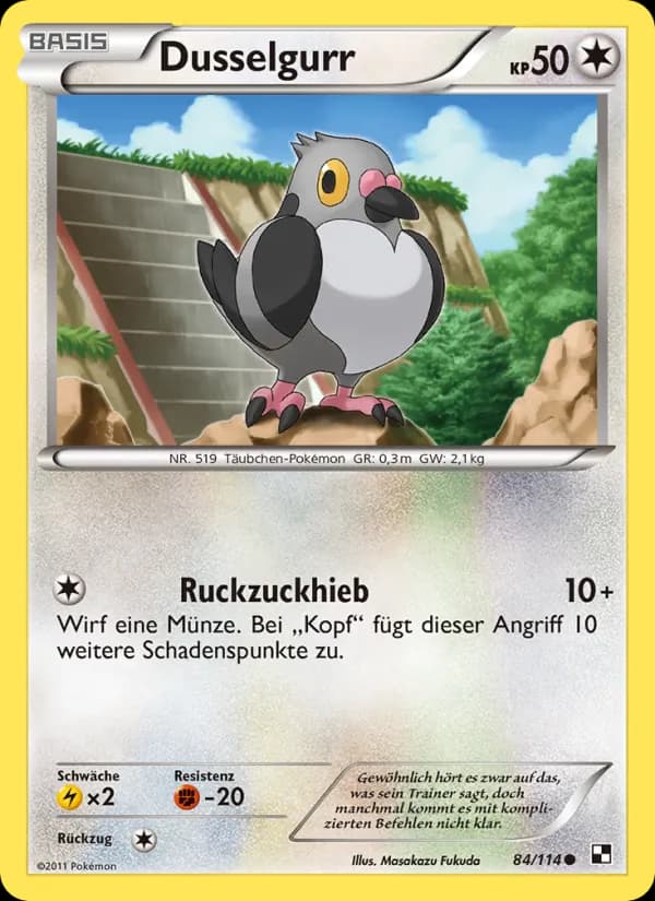 Dusselgurr card in German