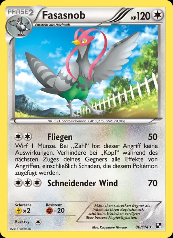 Fasasnob card in German