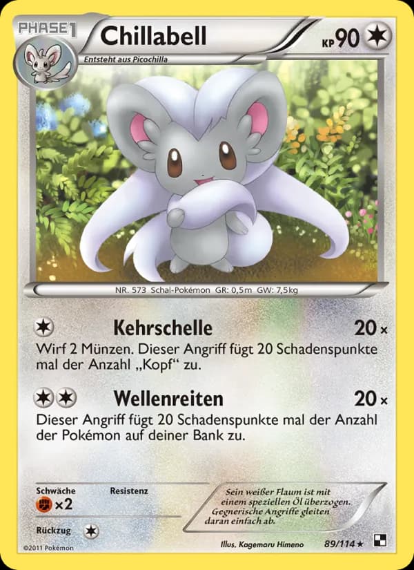 Chillabell card in German