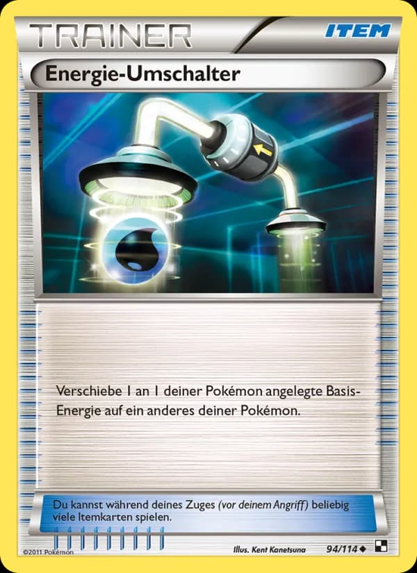 Energie-Umschalter card in German