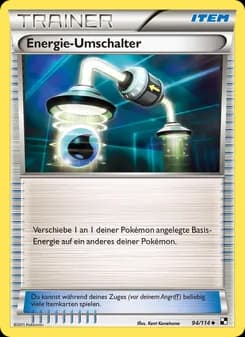 Energie-Umschalter card in German