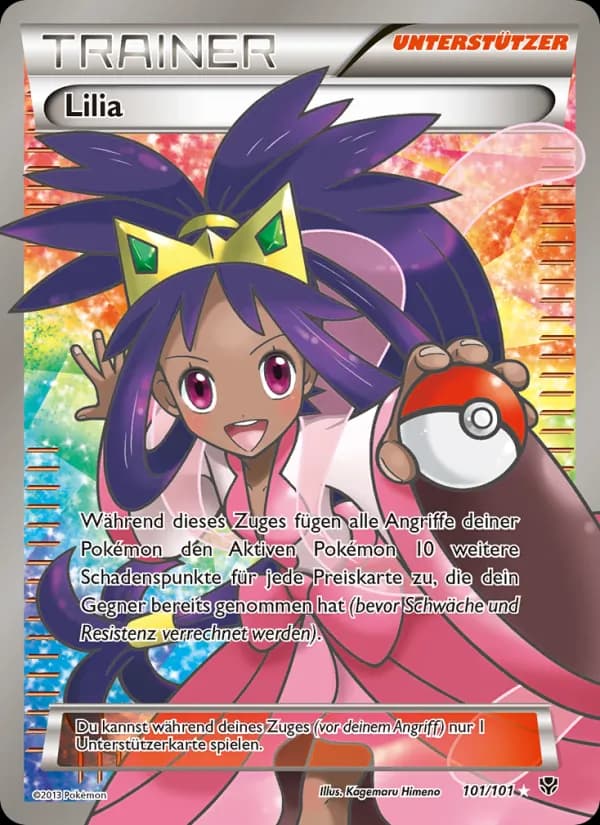 Lilia card in German