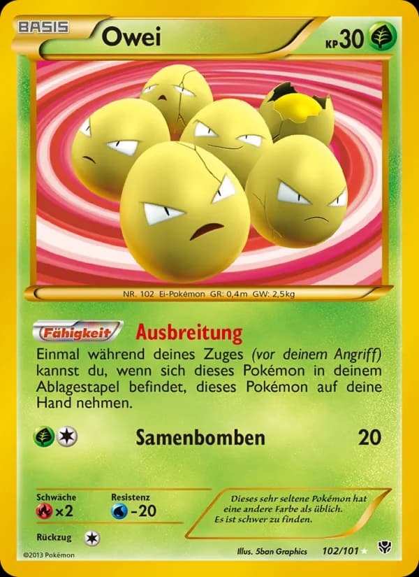 Owei card in German