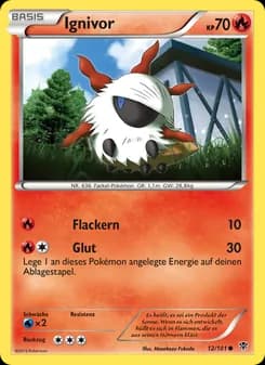 Ignivor card in German