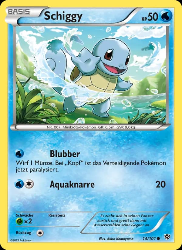 Schiggy card in German