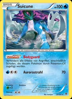 Suicune card in German