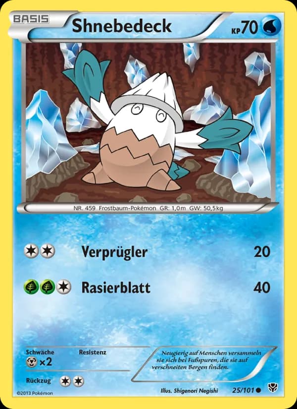 Shnebedeck card in German