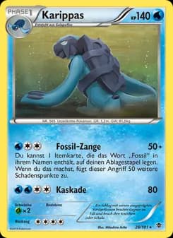 Karippas card in German