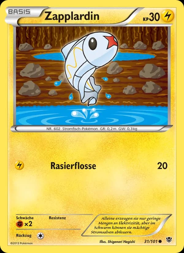 Zapplardin card in German