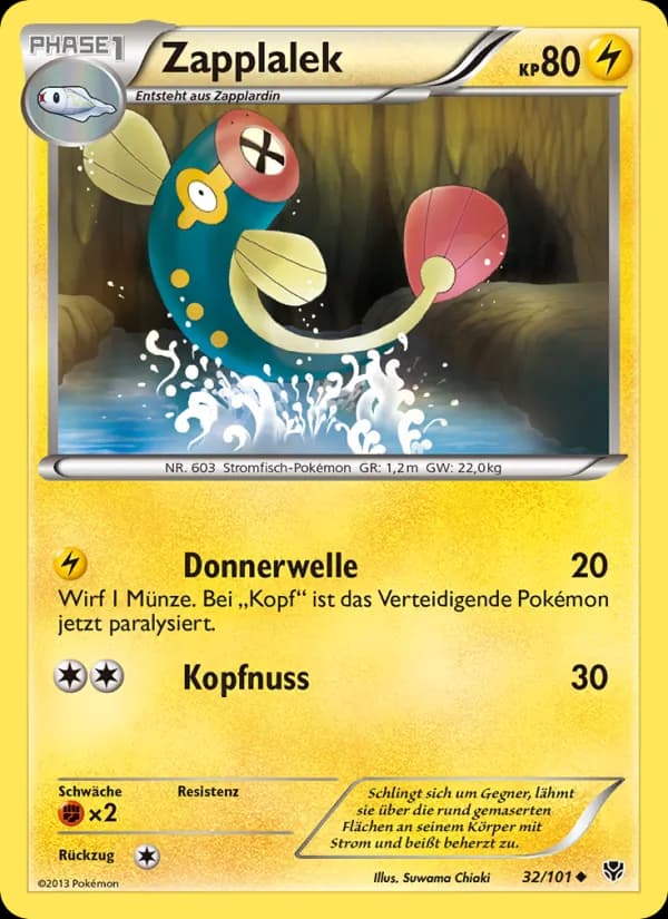 Zapplalek card in German